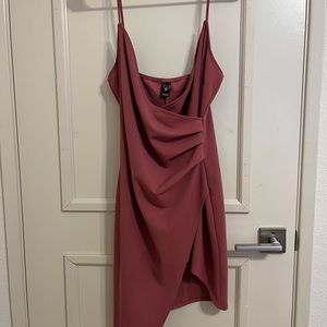 Pink Slit Rouched Dress - Windsor Size M